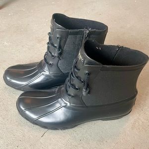 Sperry Saltwater Rain Boot - Women’s Black Size 8